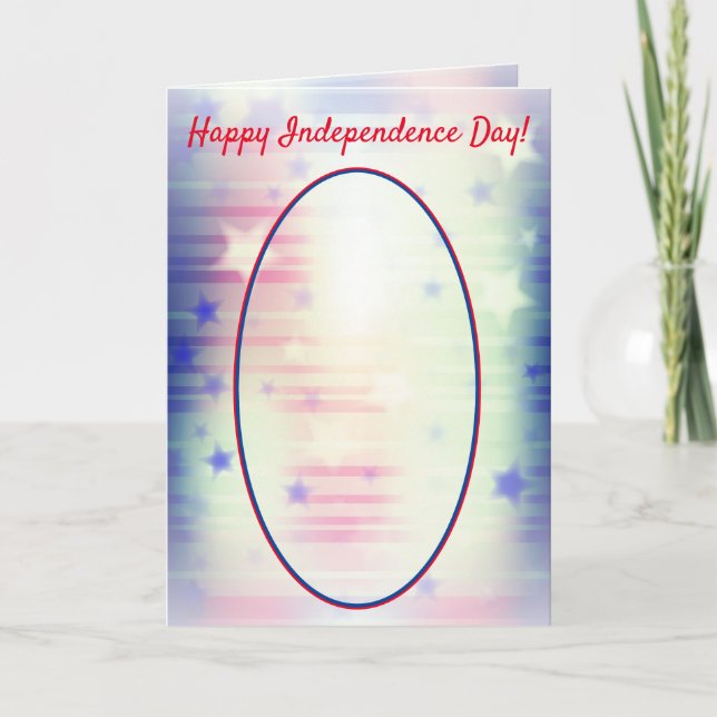 Tarjeta Vaquero Montado en el Día de la Independencia de E (Anverso)