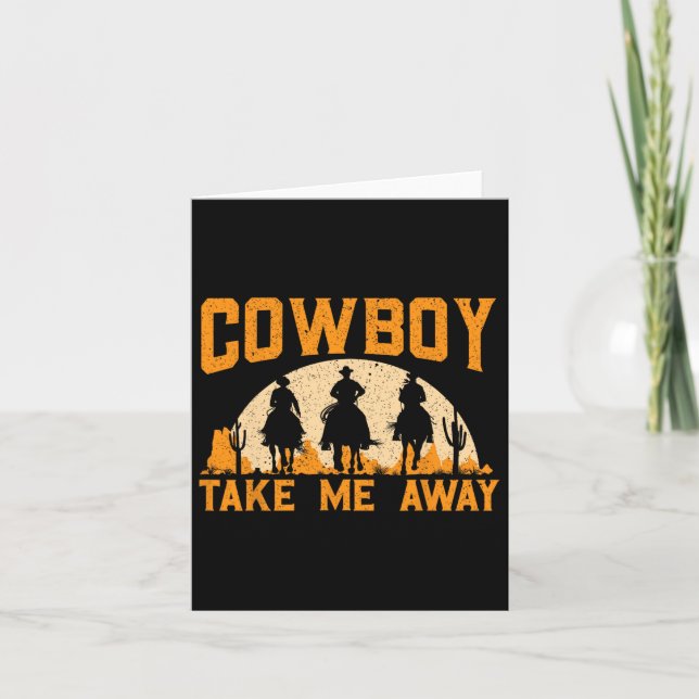 Tarjeta Vaquero Que Me Llevó De Rodeo Occidental (Anverso)