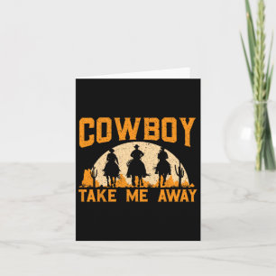 Tarjeta Vaquero Que Me Llevó De Rodeo Occidental