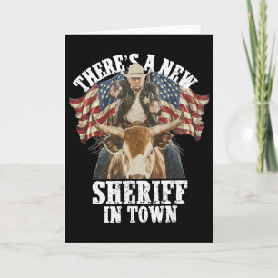 Tarjeta Vaquero Trump 2025 Hay Un Nuevo Sheriff En La Ciud