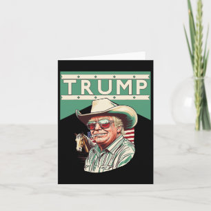 Tarjeta Vaquero Trump es mi presidente