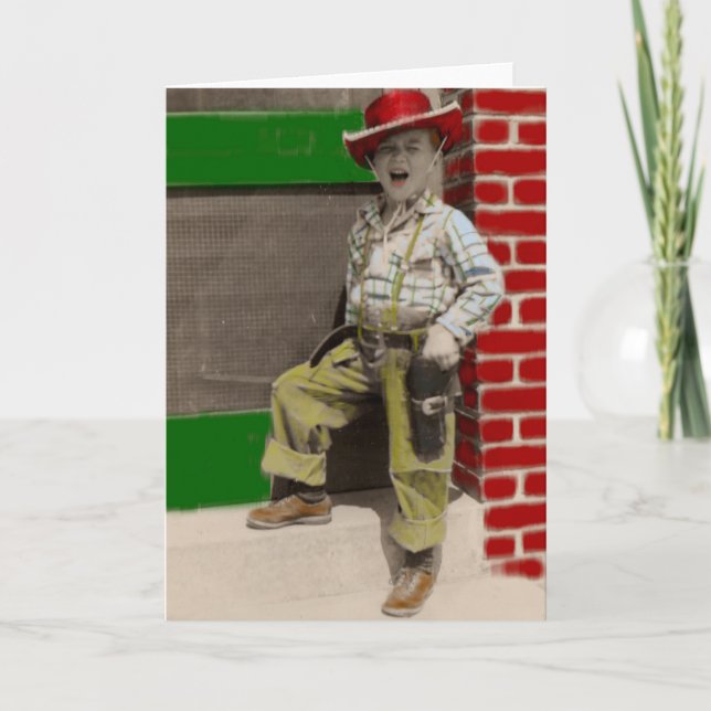 Tarjeta vaquero urbano (Anverso)