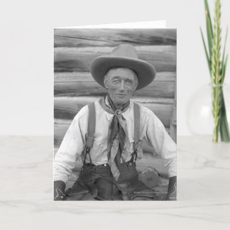 Tarjeta Vaquero viejo