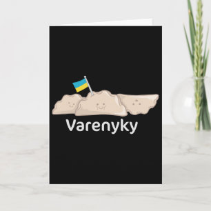 Tarjeta Varenyky Comida Ucraniana Cocina Albóndigas Ucrani
