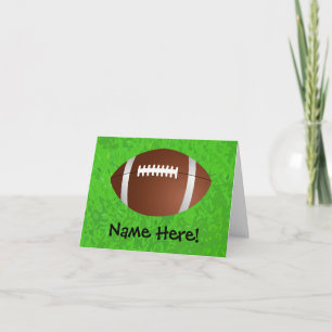 Tarjeta Variedad júnior del campo de fútbol