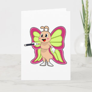 Tarjeta Varita mágica de mariposa