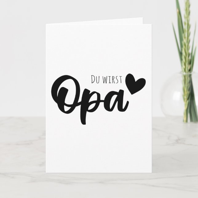 Tarjeta Vas a ser un abuelo (Anverso)