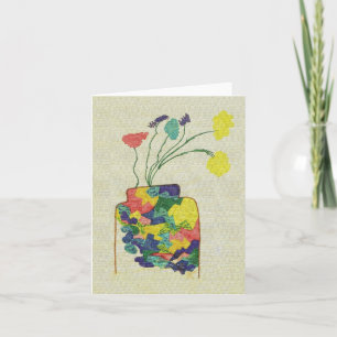 Tarjeta Vase con flores - Notecard