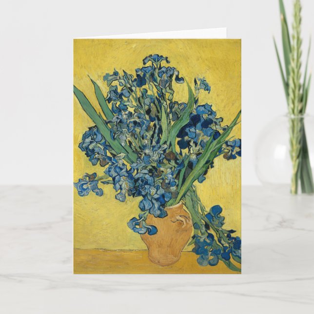 Tarjeta Vase con irlandeses de Van Gogh - Vida muerta (Anverso)
