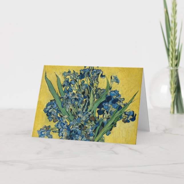 Tarjeta Vase con irlandeses de Van Gogh - Vida muerta (Anverso)