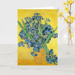 Tarjeta Vase con irlandeses, Vincent Van Gogh Decoupage