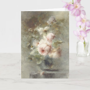 Tarjeta Vase con rosas