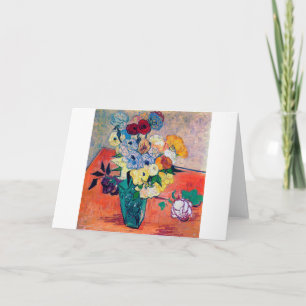 Tarjeta Vase con Rosas y Anemones, Van Gogh