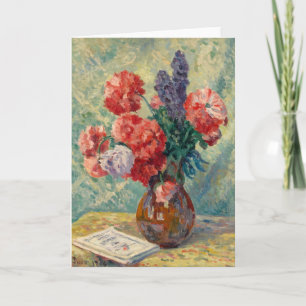 Tarjeta Vase de Fleurs   Maximilien Luce