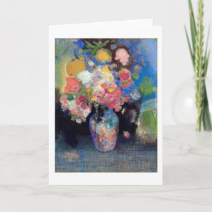Tarjeta Vase de flores, Redon