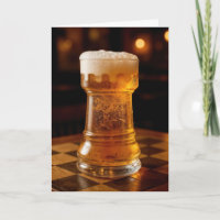 Vaso de cerveza con pieza de ajedrez Rook de cumpl