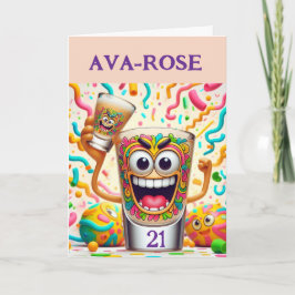 Tarjeta Vaso de chupito para Fiesta Rave – Diversión vibra