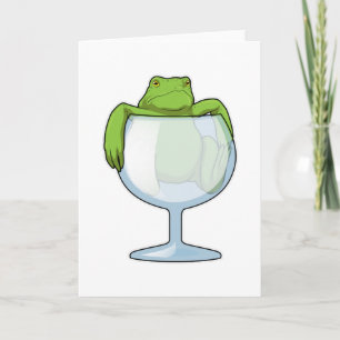 Tarjeta Vaso de rana