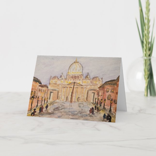 Tarjeta Vatican Greeting Card (Anverso)