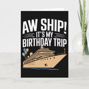 Tarjeta Vaya Barco Es Mi Viaje De Cumpleaños 