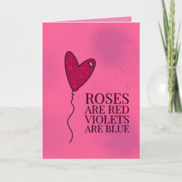 Tarjeta VDAY Roja Para rosas