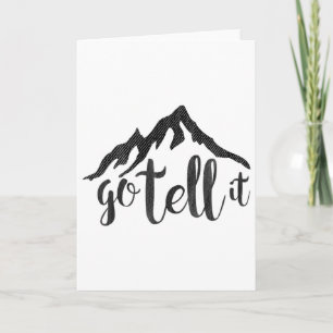 Tarjeta Ve A Decirlo En Las Montañas Navidades Nativity Je