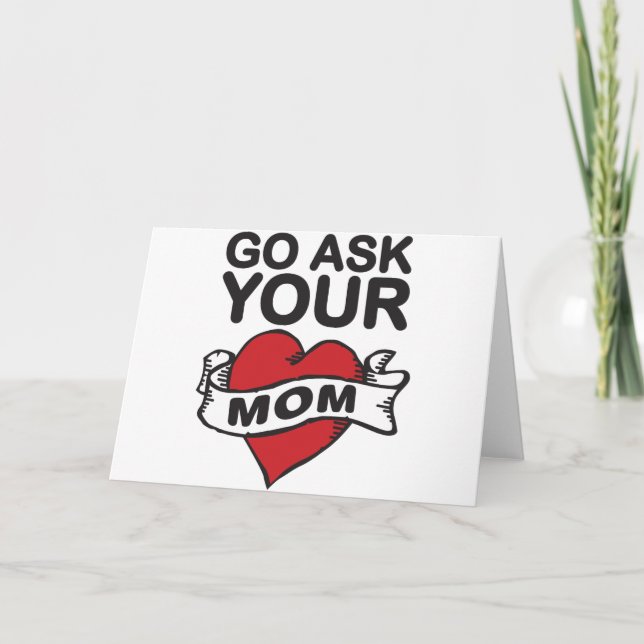 Tarjeta Ve a preguntarle a tu mamá (Anverso)