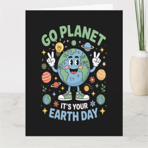 Tarjeta Ve planeta es tu día de la Tierra