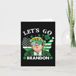 Tarjeta Ve Shamrock Brandon Feliz Día de San Patricio Trum