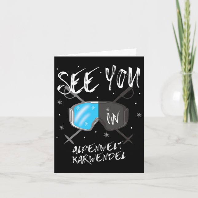 Tarjeta Vea A Su Visita En Alpenwelt Karwendel Hiking Vaca (Anverso)