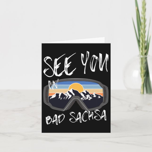 Tarjeta Véalo En Bad Sachsa Alemania Ski 1 (Anverso)