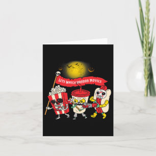 Tarjeta Veamos películas de horror Halloween Funny Ghost S