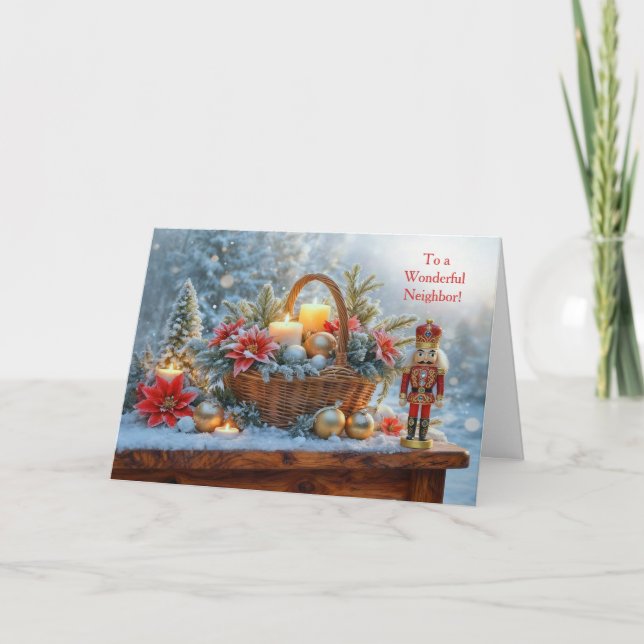 Tarjeta Vecino o Vecina Fiesta de Navidad  (Anverso)