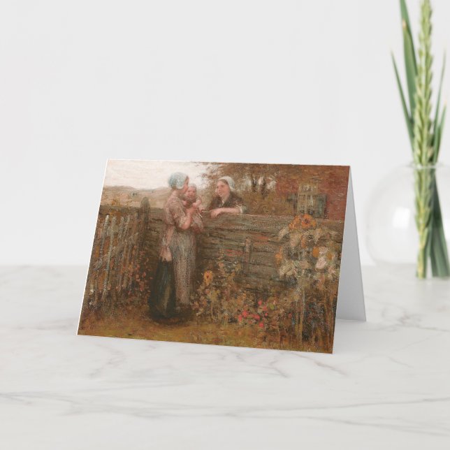 Tarjeta Vecinos visitando la cerca (Anverso)