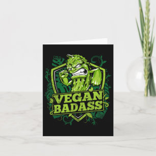 Tarjeta Vegan Bad Cucumber Fitness Bodybuilding Bestia