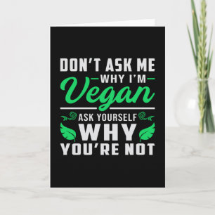 Tarjeta Veganism Veganism Derechos de los Animales Regalo 