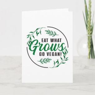 Tarjeta Veganism Vegans Derechos de los animales Regalo fu