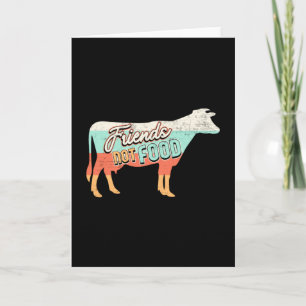 Tarjeta Veganismo Vegetariano Vegan Animales Idea de regal