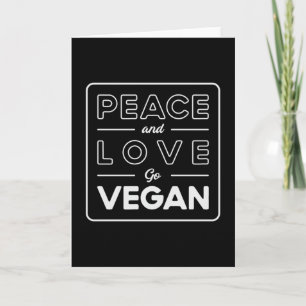 Tarjeta Veganismo Vegetariano Vegetariano Idea de regalo