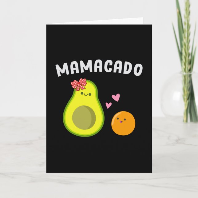 Tarjeta Veganismo vegetariano Vegetariano Mamacado Regalo  (Anverso)