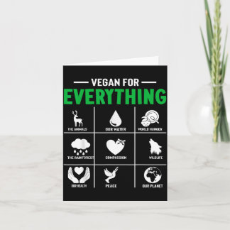 Tarjeta Vegano para todo - vegano vegetariano 