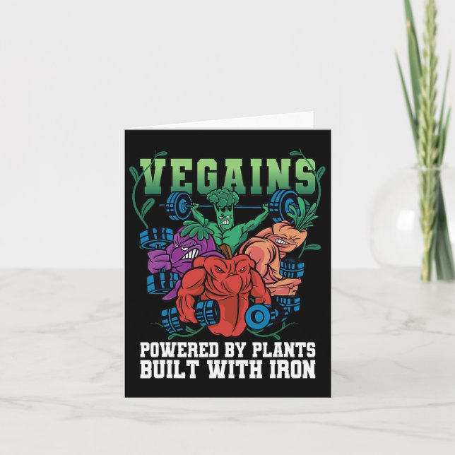 Tarjeta Veganos alimentados (Anverso)