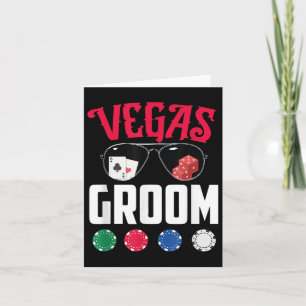 Tarjeta Vegas Groom Bride Engagement Vegas Bachelorette Pa