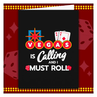Tarjeta Vegas llamando parte en viaje a Las Vegas Las Vega