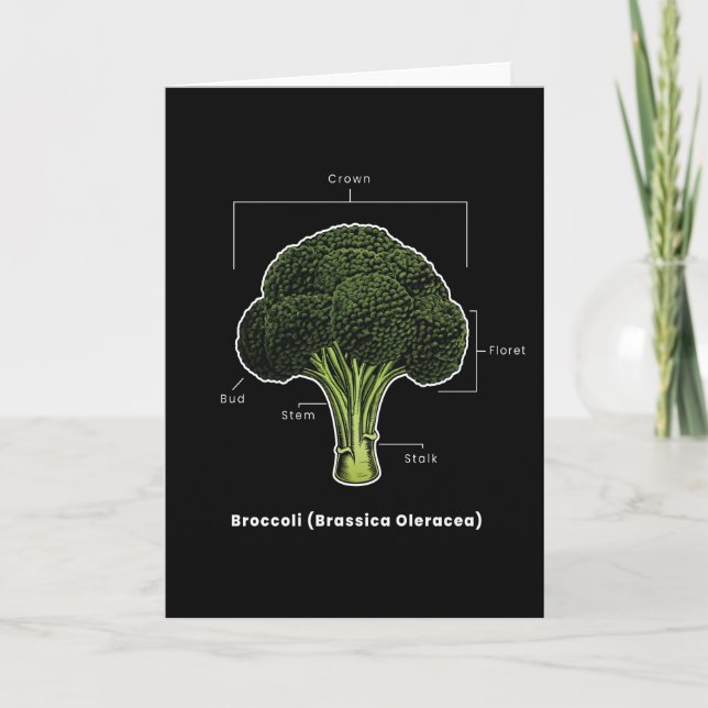 Tarjeta Vegetales de brócoli (Anverso)