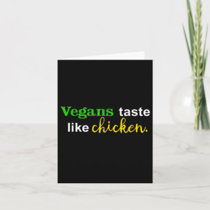 Tarjeta Vegetales Gustan Como Pollo Gracioso Carne Lover G