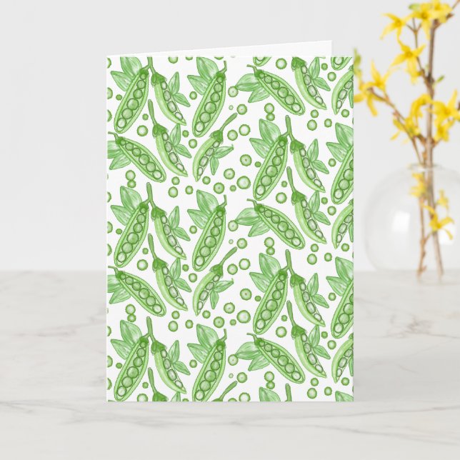 Tarjeta Vegetales Peas (flor amarilla)