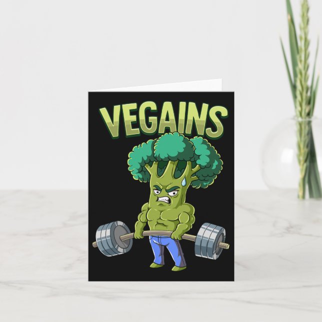 Tarjeta Vegetales Vegan Gym (Anverso)