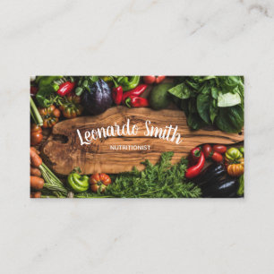 Tarjeta vegetariana cruda del coche de la vida de