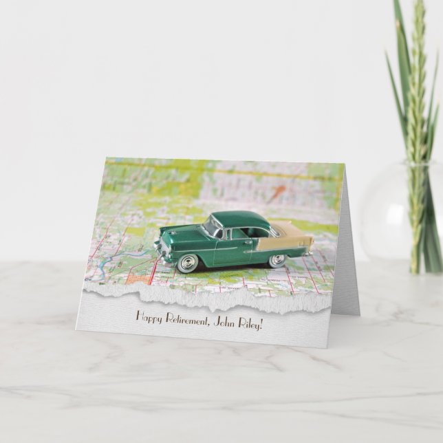 Tarjeta vehículo retro-jubilado en hoja de ruta (Anverso)